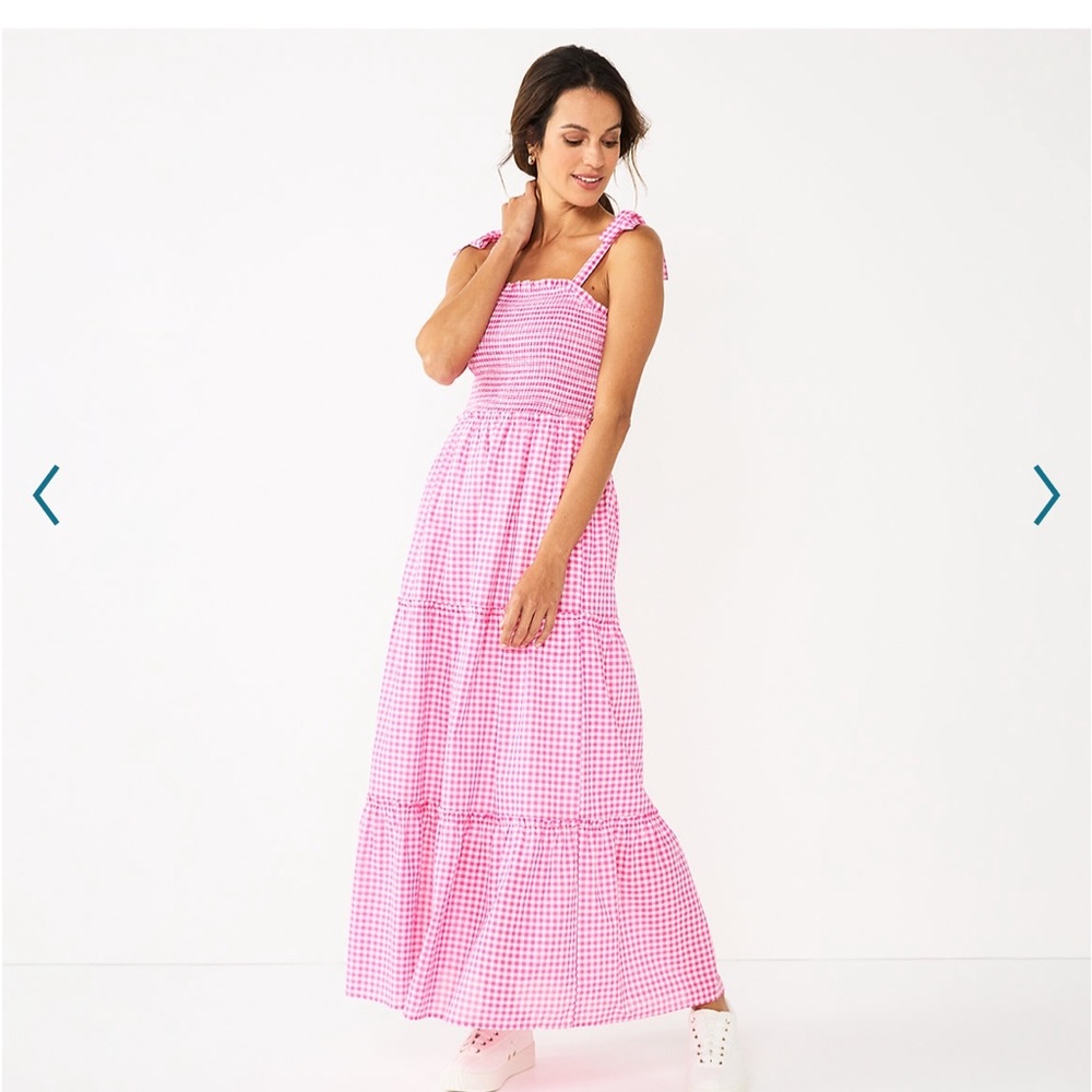 Women’s Draper James RSVP Tiered Maxi Dress with Bow Straps